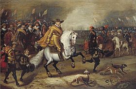 Archivo:Maurits (1567-1625), prins van Oranje, in de slag bij Nieuwpoort (1600)