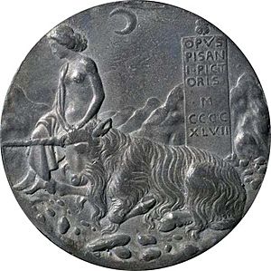 Archivo:Pisanello.Medaille Einhorn