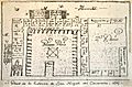 Plano de la estancia de San Miguel de Carcarañá posteriormente Convento de San Carlos Borromeo