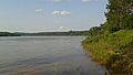 Puerto Mineral (Provincia de Misiones, Argentina) - Río Paraná y vista de planta de Papel Misionero (PM)