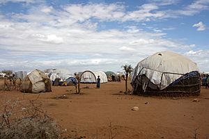 Archivo:Refugee shelters in the Dadaab camp, northern Kenya, July 2011 (5961213058)
