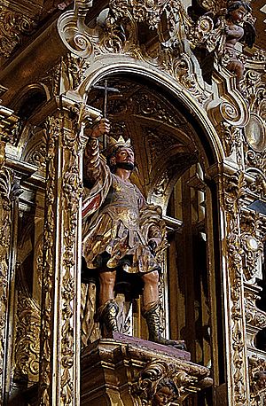 Archivo:San Hermenegildo, en el centro del retablo de la capilla de San Hermenegildo. (Catedral de Sevilla)
