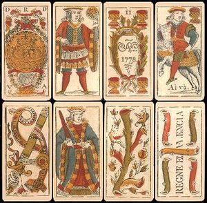 Archivo:Spanish deck printed in Valencia, in 1778