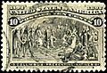Stamp US 1893 10c Columbian