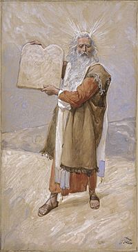 Archivo:Tissot Moses and the Ten Commandments