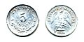 5 centavos de Zacatecas de 1904 (anverso y reverso)