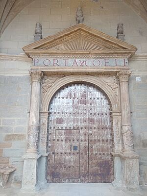 Archivo:Abiego, Colegiata.Portada. jpg