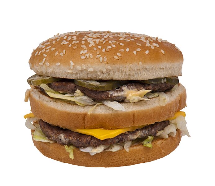 Big Mac hamburger edit