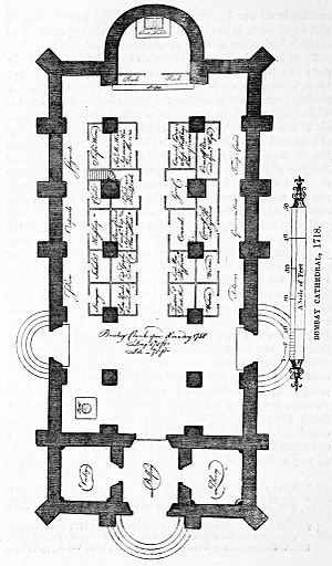 Archivo:Bombay Cathedral Plan 1718