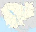 Cambodia Kep Province locator map