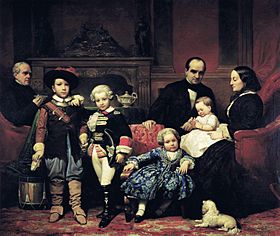 Archivo:Carlos Luis de Rbera - La Familia de Gregorio López Mollinedo (Colección particular, 1854)
