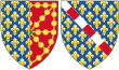 Coat of Arms of Jeanne d'Évreux as Queen Consort of Navarre.svg