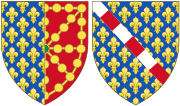 Archivo:Coat of Arms of Jeanne d'Évreux as Queen Consort of Navarre