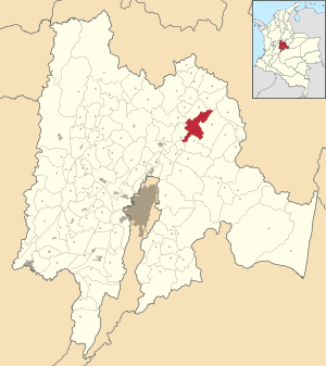 Suesca ubicada en Cundinamarca