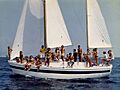 Coronado 35 ketch sailing off the Arenys de Mar