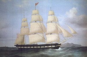 Archivo:Duncan MacFarlane - The ship 'Brooklyn' off Skerries Rock