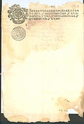 Archivo:Ejemplar de papel sellado de Escribania Publica de la Real Audiencia de Quito - AHG