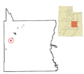 Emery County Utah incorporated and unincorporated areas Ferron highlighted