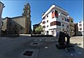 Estatua del templario y basílica - Plaza Virgen de la Encina - Ponferrada