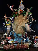 Falla d'Ayuntament 2023 noche