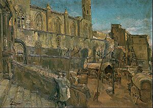 Archivo:Francesc Gimeno - Plaza del Rey - Google Art Project