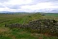 Hadrian's Wall view near Greenhead