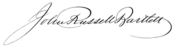 John Russell Bartlett signature.png