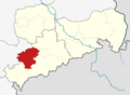 Locator map Z in Saxony