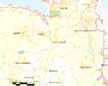 Map commune FR insee code 29192