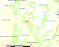 Map commune FR insee code 64331