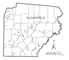 Map of Grampian, Clearfield County, Pennsylvania Highlighted.png
