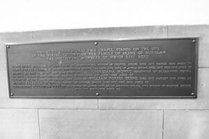 Archivo:Memorial plaque to the Skene family graves, St John's, Edinburgh