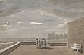 Paul Sandby - The Meteor of August 18, 1783, as seen from the East Angle of the North Terrace, Windsor Castle - Google Art Project