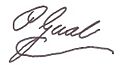 Pedro Gual signature