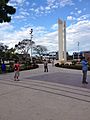 Plaza de armas de Pucallpa, vista desde la esquina Tacna