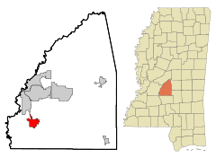Rankin County Mississippi Incorporated and Unincorporated areas Florence Highlighted.svg