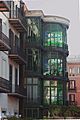 Rear facade of Casa LLeó Morera from Casa Batlló - Barcelona 2014