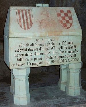 Archivo:Sepulcro de Jaime II de Urgel