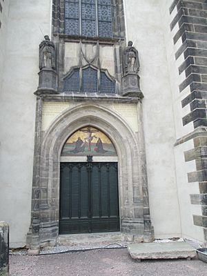 Archivo:Thesentür (Schlosskirche Wittenberg) (2)