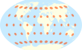 Tissot indicatrix world map Winkel Tripel proj