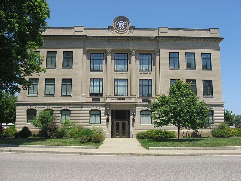 Vermillion County Courthouse, eastern front