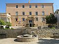 055 Castell de Torredembarra, actual Ajuntament, des de la plaça del Castell