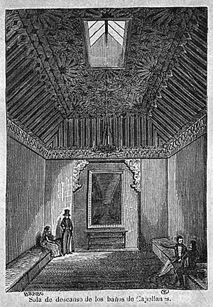Archivo:1849-07-14, La Ilustración, Sala de descanso de los baños de Capellanes, Brabo