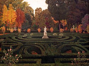 Archivo:1907 Rusinol Garten von Aranjuez anagoria