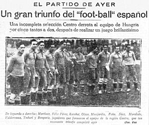 Archivo:1926-12-16, El Imparcial, El partido de ayer, Un gran triunfo del ''foot-ball'' español