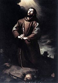 Archivo:Bartolomé Esteban Murillo - St Francis of Assisi at Prayer