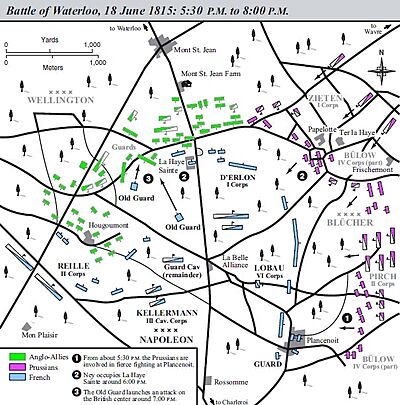 Archivo:Battle of Waterloo map