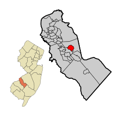 Camden County New Jersey Incorporated and Unincorporated areas Gibbsboro Highlighted.svg