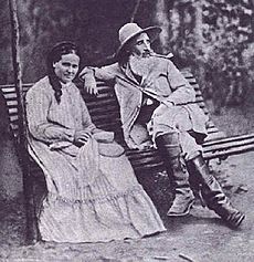 Archivo:Camille Pissaro et sa femme Julie Vellay en 1877 à Pontoise