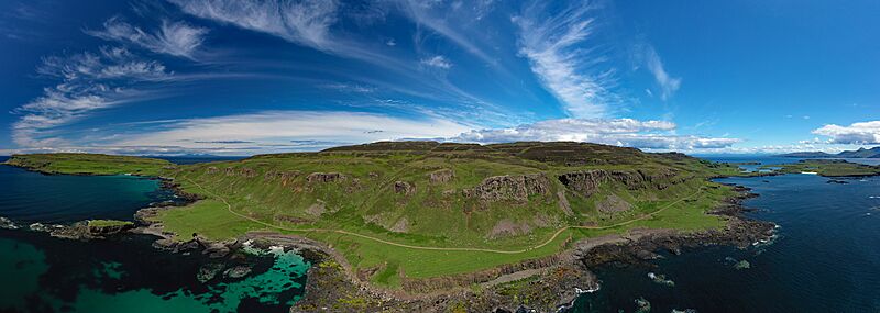 Canna (Canaigh) Aerial Pan180 alt